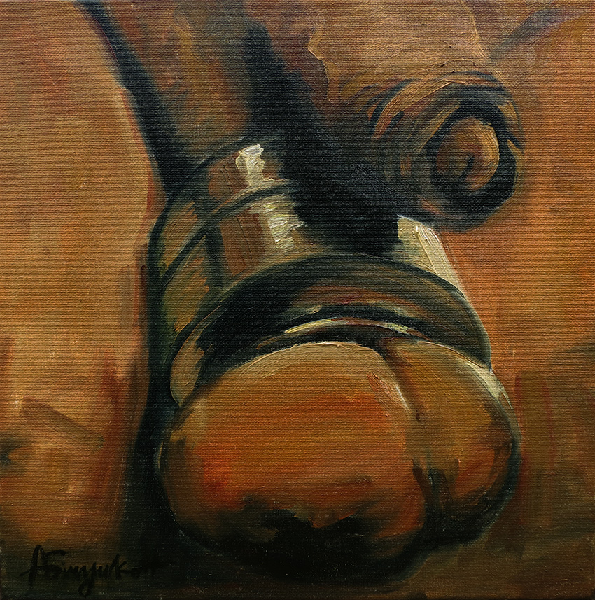 2 Dozen Eggs #11, Painting male nude close up